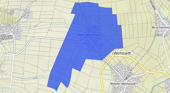 Bodenrichtwertkarte W&ouml;llstadt Ober W&ouml;llstadt